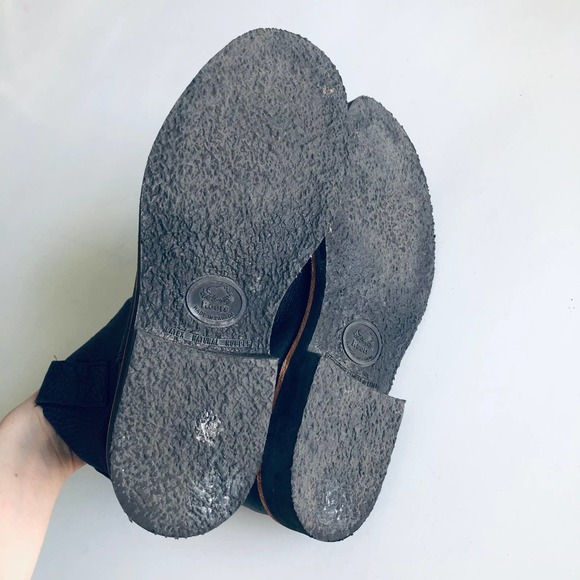 Roots Canada SZ 7 Dark Smoky Gray Leather Moto Ankle Boot Style 651 - Picture 4 of 10